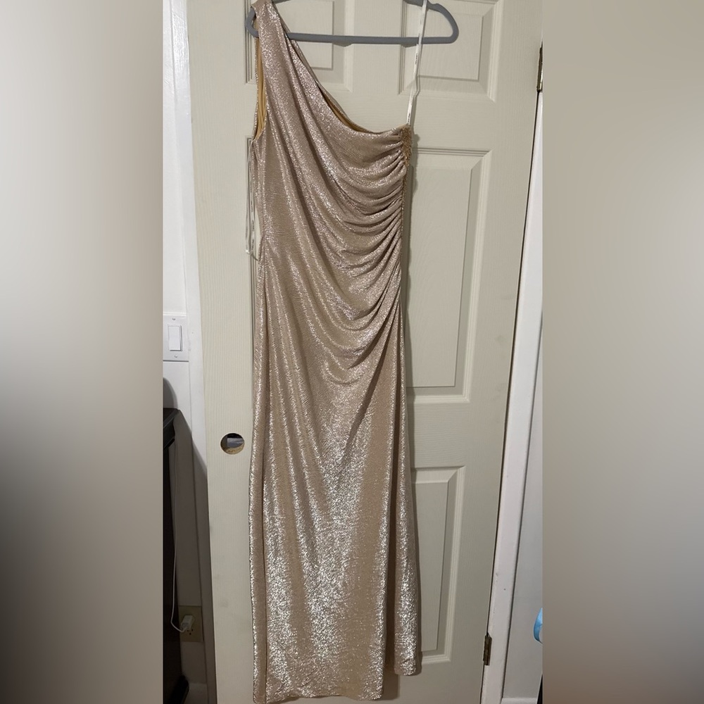 Calvin Klein Gold Shimmer Dress